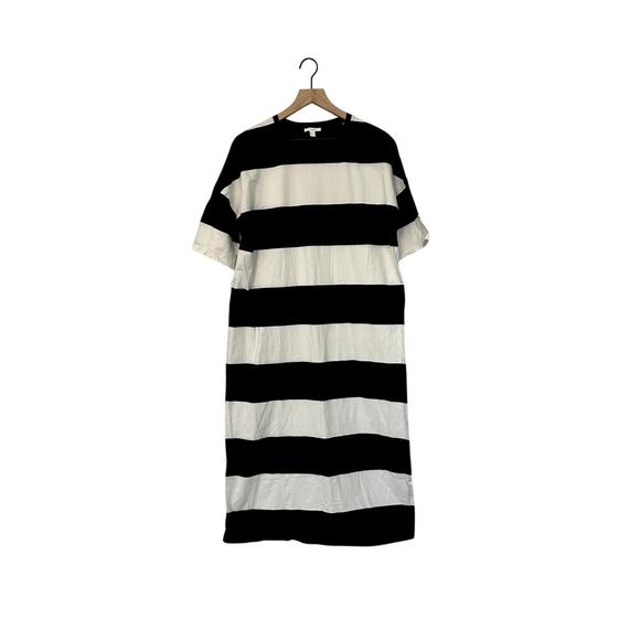COS Long Striped T-shirt Dress - Picture 2 of 5